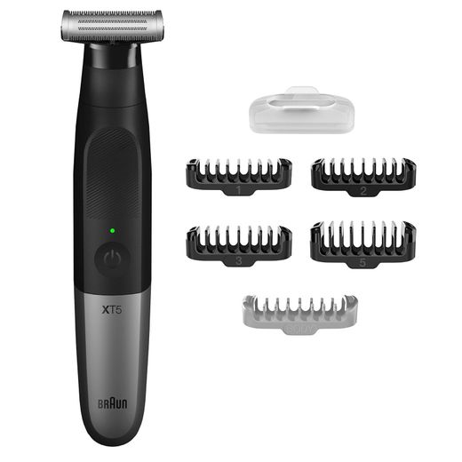 Триммер гибридный для бороды, усов и тела Braun XT5100 Series X, 5 насадок, серебристый