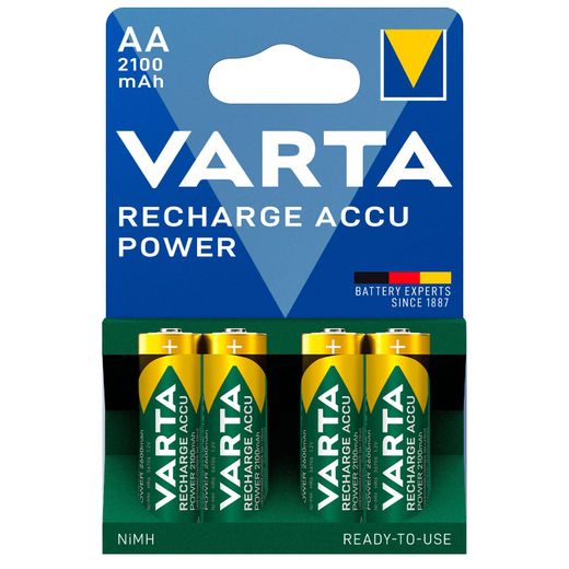 Аккумулятор AA 4шт Varta Mignon 2100mAh (56706101404)