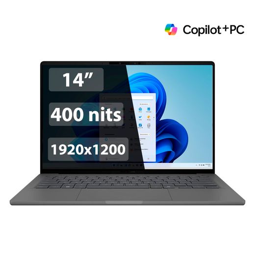 Ультрабук Asus Zenbook A14 Copilot+ PC OLED Snapdragon X126100 / 16GB / SSD512 / 14 / Win11 / (UX3407QA-QD364W)