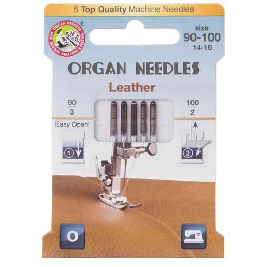 Иглы ORGAN LEATHER ECO 130/705H-LL №90/100 (5 шт.)