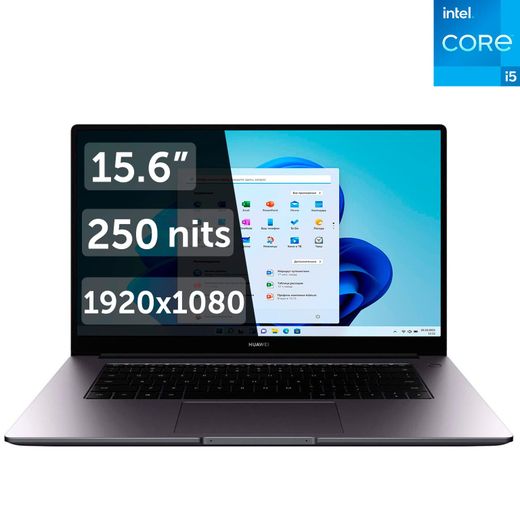Ноутбук Huawei MateBook D15 i5 1155G7 / 8ГБ / 512SSD / 15,6 / Win11 / BohrE-WDH9AL