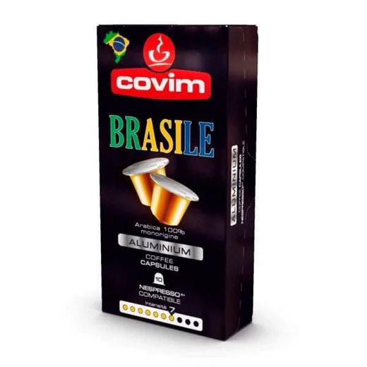 Капсулы кофейные Nespresso Covim Caffe' NE Alu Brasile 10 шт