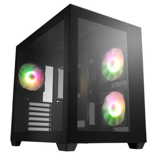 ПК корпус FSP CMT380B ARGB MidTower, window, Black ATX [CMT380B (ARGB)]