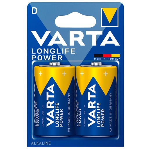 Батарейка D 2шт Varta Longlife Power High Energy (04920121412)