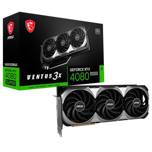 Видеокарта MSI RTX 4080 SUPER VENTUS 3X OC 16GB 256bit/G6X (2HDMI+2DP)