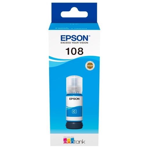 Картридж Epson 108 EcoTank Cyan (Для L8050/18050) СНПЧ