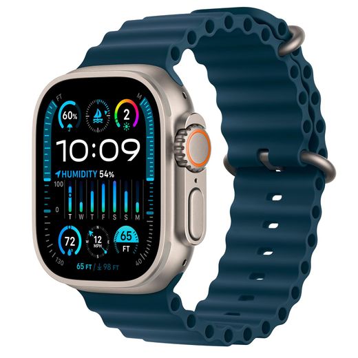 Смарт-часы Apple Watch Ultra 2, 49mm Titanium Case with Blue Ocean Band (MREG3)
