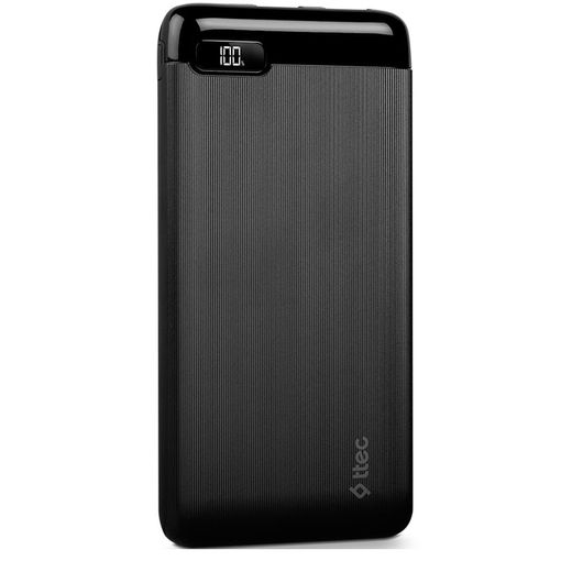 Внешний аккумулятор TTEC PowerSlim Pro LCD PD 20000 mAh, with USB-C Input/Output, Black (2BB186S)