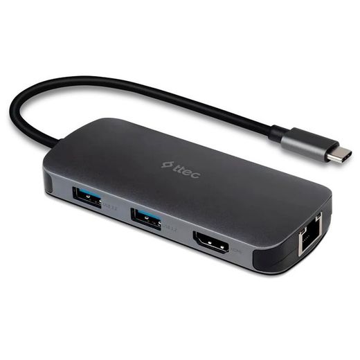 Адаптер ttec USB-C 8 in 1 Multiport (2US03)