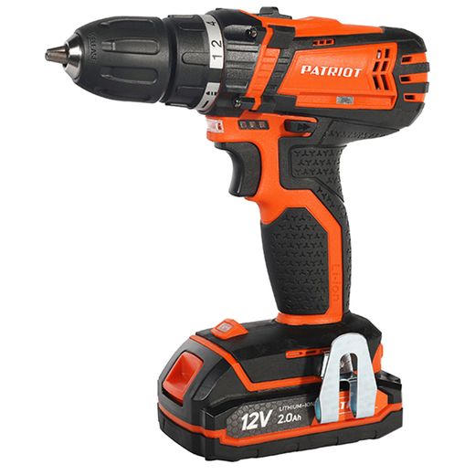 Дрель-шуруповерт аккумуляторная PATRIOT BR 111ES,12В,2*2,0 Ач (180201411)