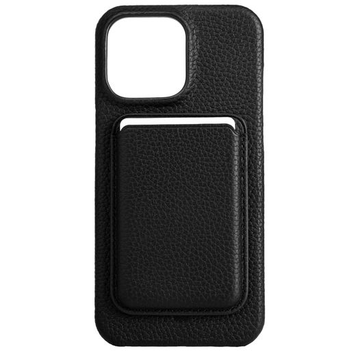 Чехол для iPhone 15 Pro Max, iLera NAPA leather Case 1.0, Black (iLNAPA15PMb)