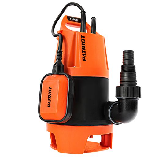 Насос дренажный PATRIOT F 450Z, для чистой воды, 450 вт, 8000 л/час (315302466)