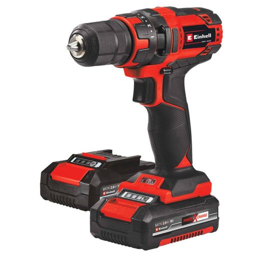 Дрель-шуруповерт Einhell TC-CD 18/35 Li +39, аккумуляторная 2x2,0 Ah АКБ, набор (4513957)