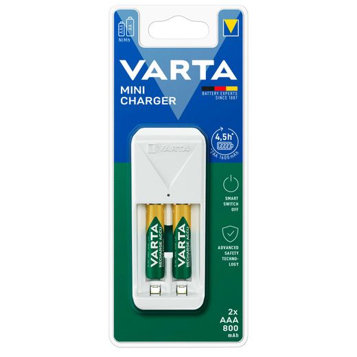 Зарядное устройство Varta MINI CHARGER (57656) 2x800mAh (57656201421)