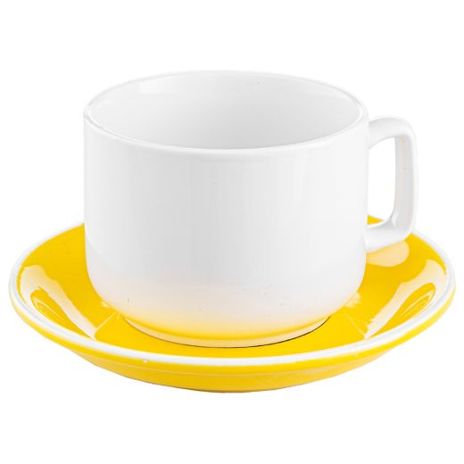 Чашка с блюдцем фарфор 8,9х6,6см Олимпик 240164