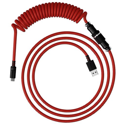 Кабель для клавиатуры HyperX USB-C Coiled Cable, Red/Black (6J677AA)