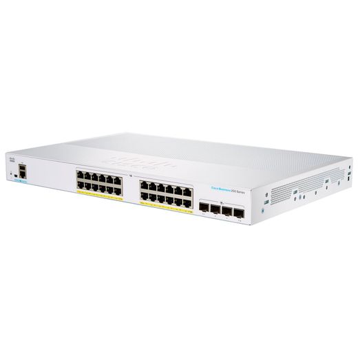 Коммутатор Cisco CBS250 Smart 24-port GE, PoE, 4x10G SFP+