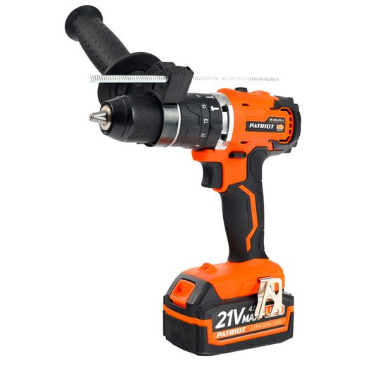Дрель-шуруповерт аккумуляторная PATRIOT BR 216UES-h BL,18В, 2*4,0Ач (180301565)