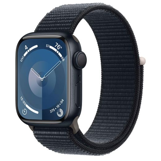 Смарт-часы Apple Watch Series 9, 41mm Midnight Aluminium Case with Midnight Sport Loop (MR8Y3)