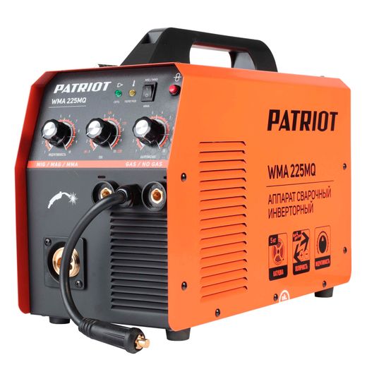 Полуавтомат сварочный инверторный PATRIOT WMA 225MQ MIG/MAG/MMA (605301755)