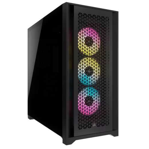 ПК корпус Corsair iCUE 5000D RGB AIRFLOW MidTower, window, Black EATX (CC-9011242-WW)