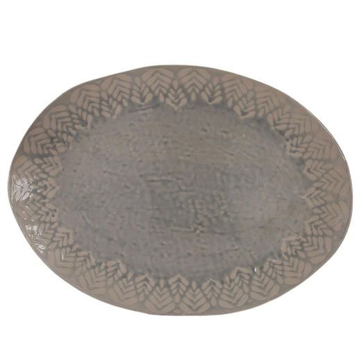 Тарелка овальная каменная керамика 40х28см Qian Shuenn Enterprise 201967