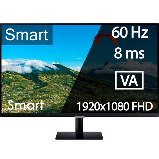 Монитор 27 Samsung Smart LS27AM500NIXCI 1920x1080 16:9 VA 60ГЦ (2HDMI) Black