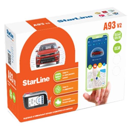 Автомобильная сигнализация StarLine A93 V2 2CAN+2LIN ECO