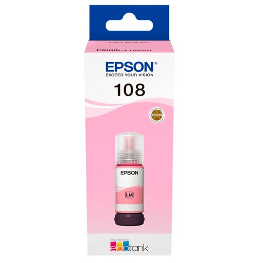 Картридж Epson 108 EcoTank Light Magenta (Для L8050/18050) СНПЧ