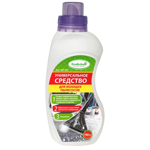 Eco&clean Средство для моющих пылесосов , 750 мл.
