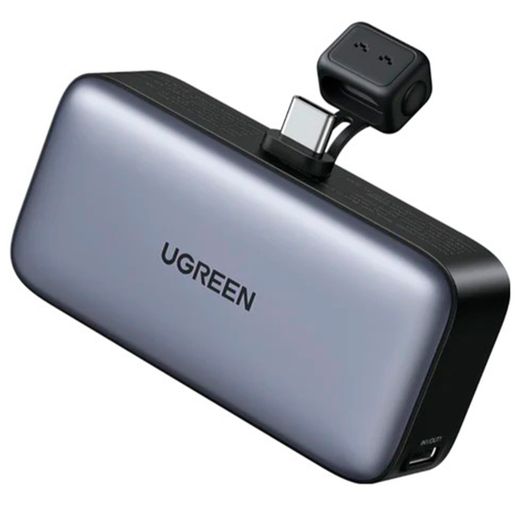 Внешний аккумулятор UGREEN 5000mAh 20W 1*USB-C Power Bank with Built-in USB-C Connector & Kickstand