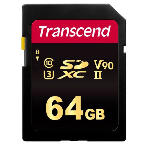 Карта памяти SD 64GB Transcend, MLC, UHS-II, U3, до 285MB/s (TS64GSDC700S)