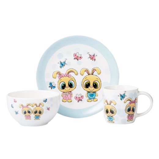 Набор детской посуды 3пр. Bunnies Ardesto AR3456BS