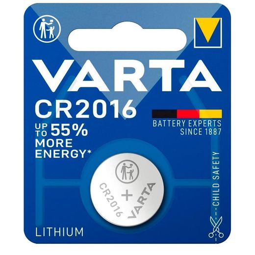Батарейка CR2016 1шт Varta Electronics (06016101401)