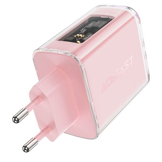 Адаптер питания ACEFAST, 2*USB C+A, PD65W GaN (A45 Cherry blossom - ACEFAST)