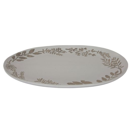 Тарелка овальная каменная керамика 40x28см Qian Shuenn Enterprise 200851