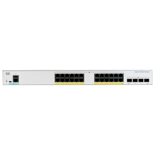 Коммутатор Cisco Catalyst 1000 24port GE, POE, 4x1G SFP