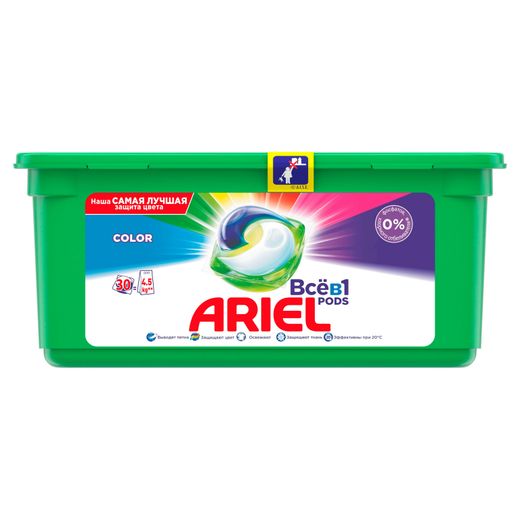 Капсулы для стирки ARIEL Авт Color 30X27г/23.8г 740280