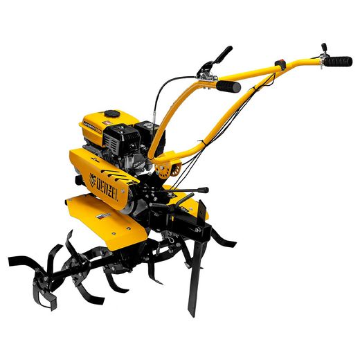 Мотоблок Denzel DPT-270SB, 7 л.с., ремен.сцеп, фрез 3х4, ШОМ, без колес, передачи 2В/1Н (56452M)