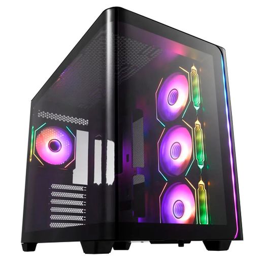 Кейс FSP M580-BA ARGB MidTower, window, Black ATX (M580-BA)