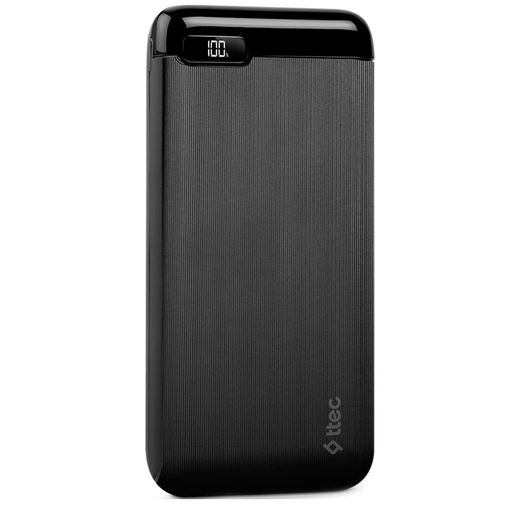 Внешний аккумулятор TTEC PowerSlim Pro LCD PD 10000 mAh, with USB-C Input/output, Black (2BB185S)